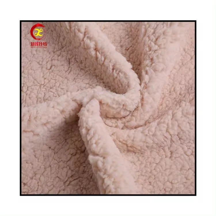 Manufacturers soft toy  one side sherpa one side fleece fabric on sale