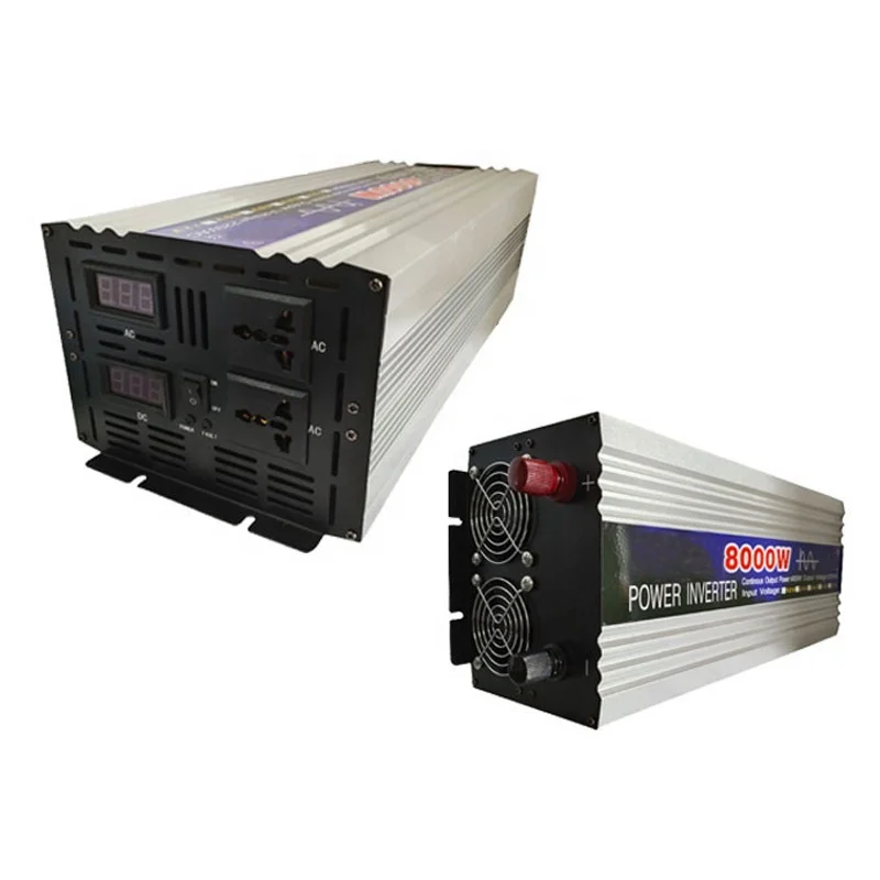 8kw 8000W Pure Sine Wave Inverter 5000W 6000W 5kw 6kw DC 12V 24V 48V 60V to AC 220V Solar Wind Turbine hybrid Converter