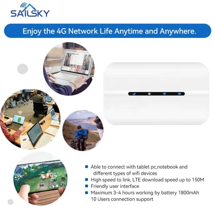 Sailsky дешевый разблокированный Портативный 4G 150 Мбит/с карманный WIFI XM40 со слотом для