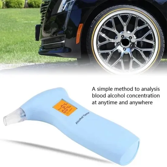 Alcohol Tester Breathing Test Meter Detector with