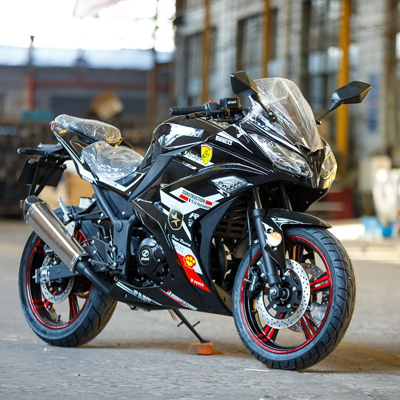 New 200cc Ninja Sportbikes Small Double Cylinder Water-Cooled Motorcycle National Four Electronic Injection Road Race capable