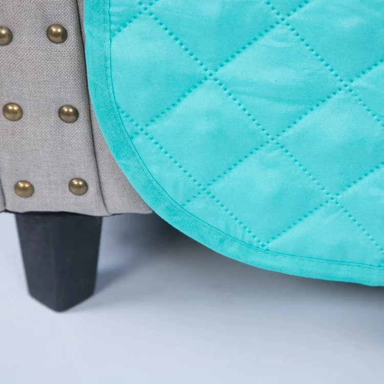 Polyester quilted waterproof sofa cover sofa slipcover furniture protector custom  couch cover with elastic straps for pets