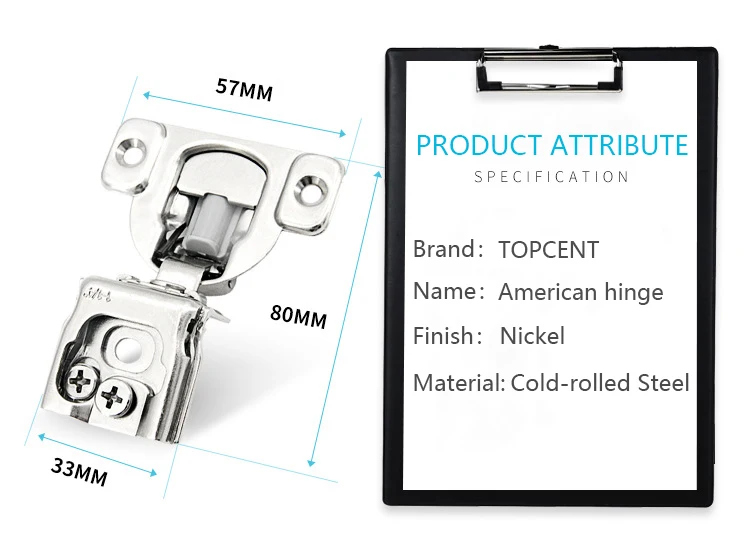 Topcent 3D мягкая Закрытая 1/2 многослойная петля рамка 105 градусов компактная для кухонного шкафа