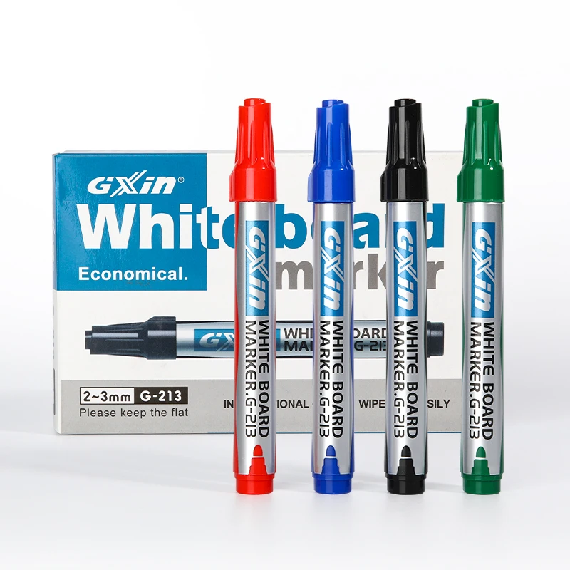 GXIN G-213 12pcs dry erase marker Competitive Price white board marker set school office Writing Continuous whiteboard marker