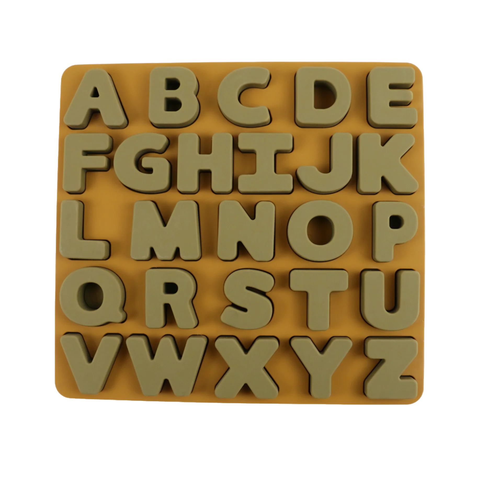 Низкий минимальный заказ быстрая доставка Чистый Розовый цвет 26 букв силиконовый пазл головоломки строительные блоки игрушки