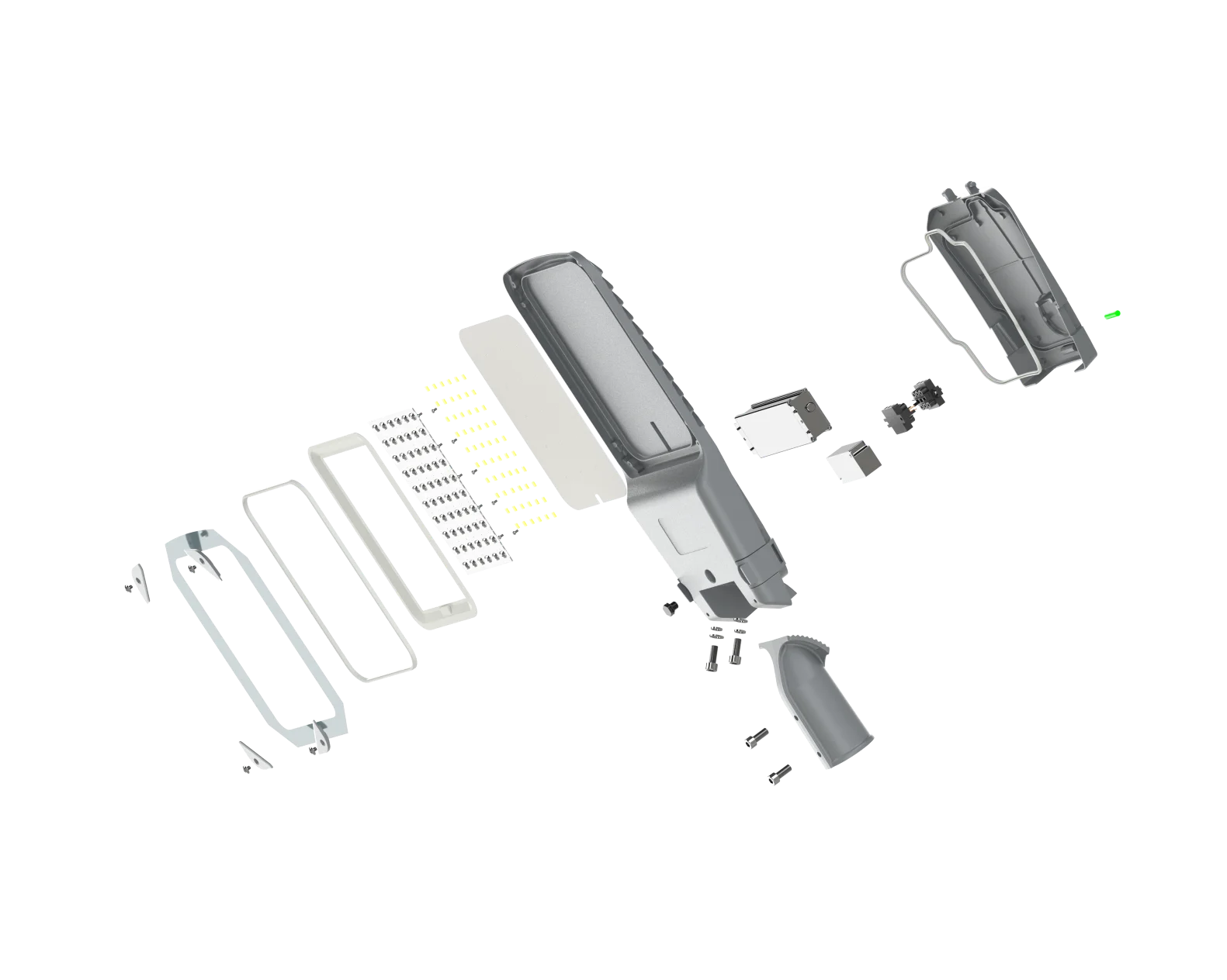 Алюминиевое литье adc12 100 Вт 120 150 корпус лампы светодиодный уличный свет