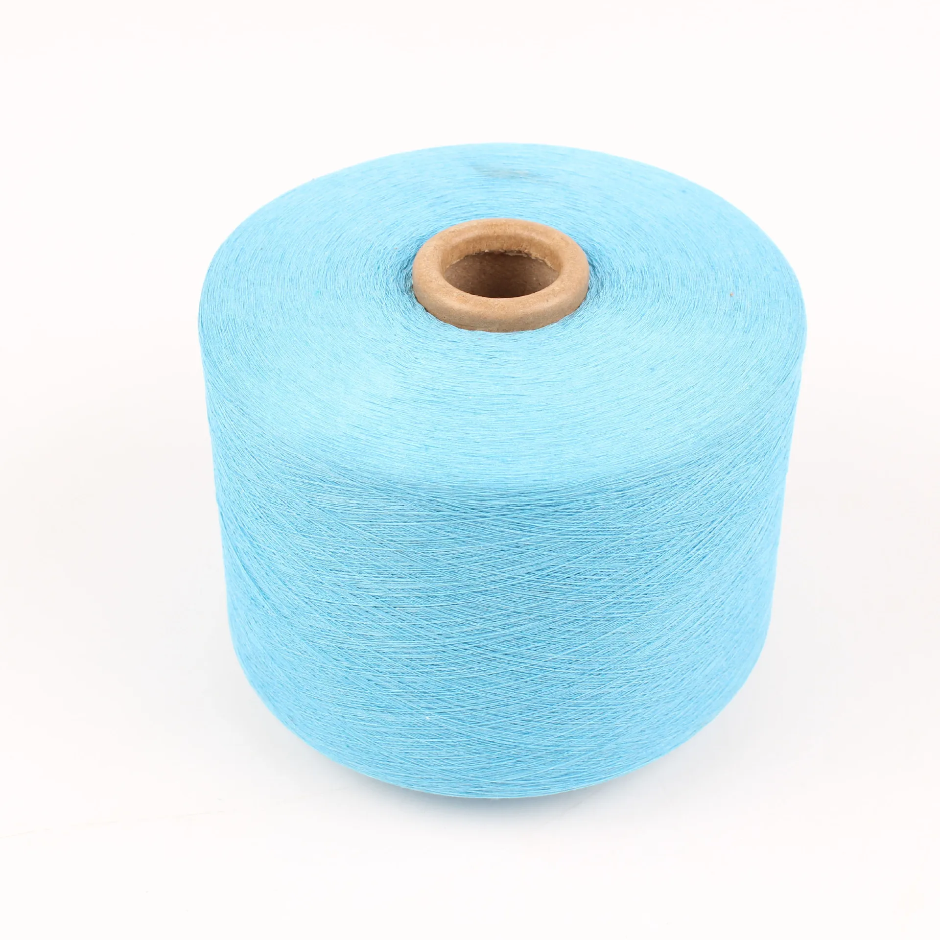 Recycled Polyester Yarn Ne22s/1 Recycled Open End Dyed Cotton Polyester Blended Sock Yarn
