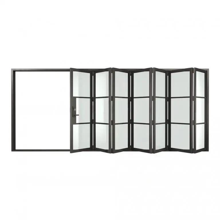 Modern 150 Heavy Duty Stainless Steel Lifting Windows Vertical Opening with Folding Design Soundproof with Louver Curtain