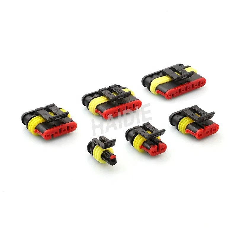 OEM 1 2 3 4 5 6 Pin Waterproof Car PlasticTerminals Male Female Wiring Harness assembly Auto Automotive  Electrical Connectors