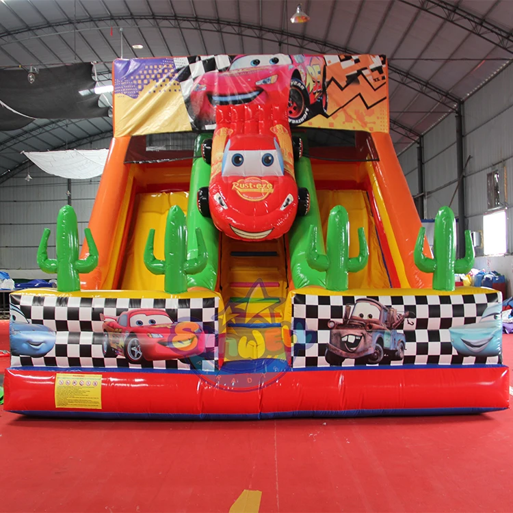 Giant car theme inflatable slide cars commercial rentals inflatable  slide
