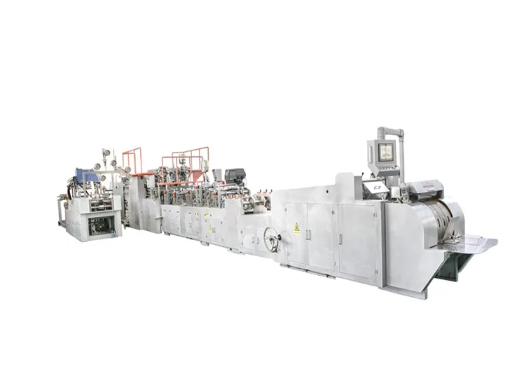 WFD-450 Fully Automatic paper bag sheet making machine with Twisted & Flat Handle Bag Bottom Width 80-170mm