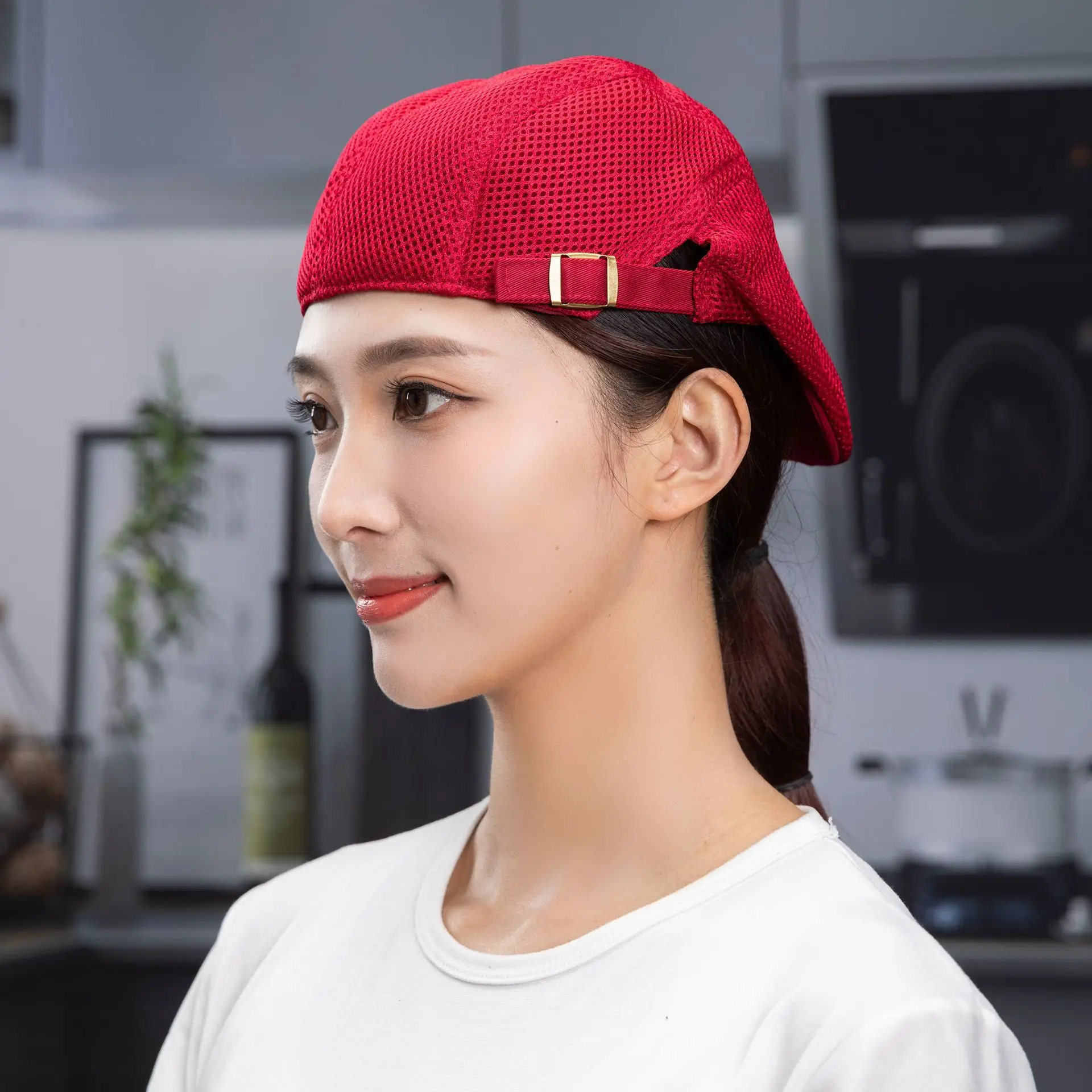 Nice quality new design chef hats for men and women custom logo cooking kitchen chef ca-p and hats for hotel wholesaler