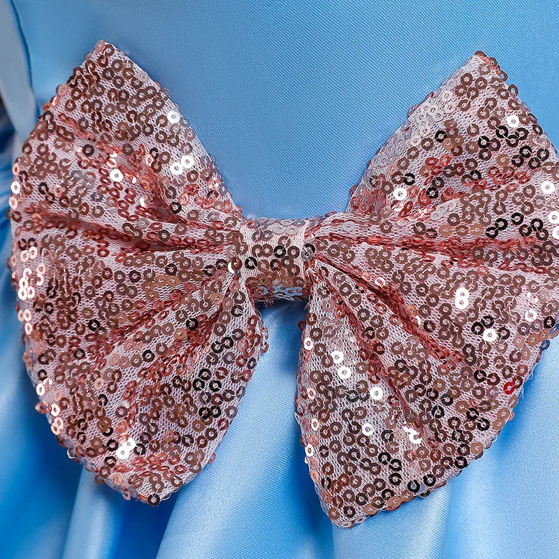 QZ243 Amazon Europe and America baby birthday dress girls puffy princess cake dress toddler girl birthday party dress