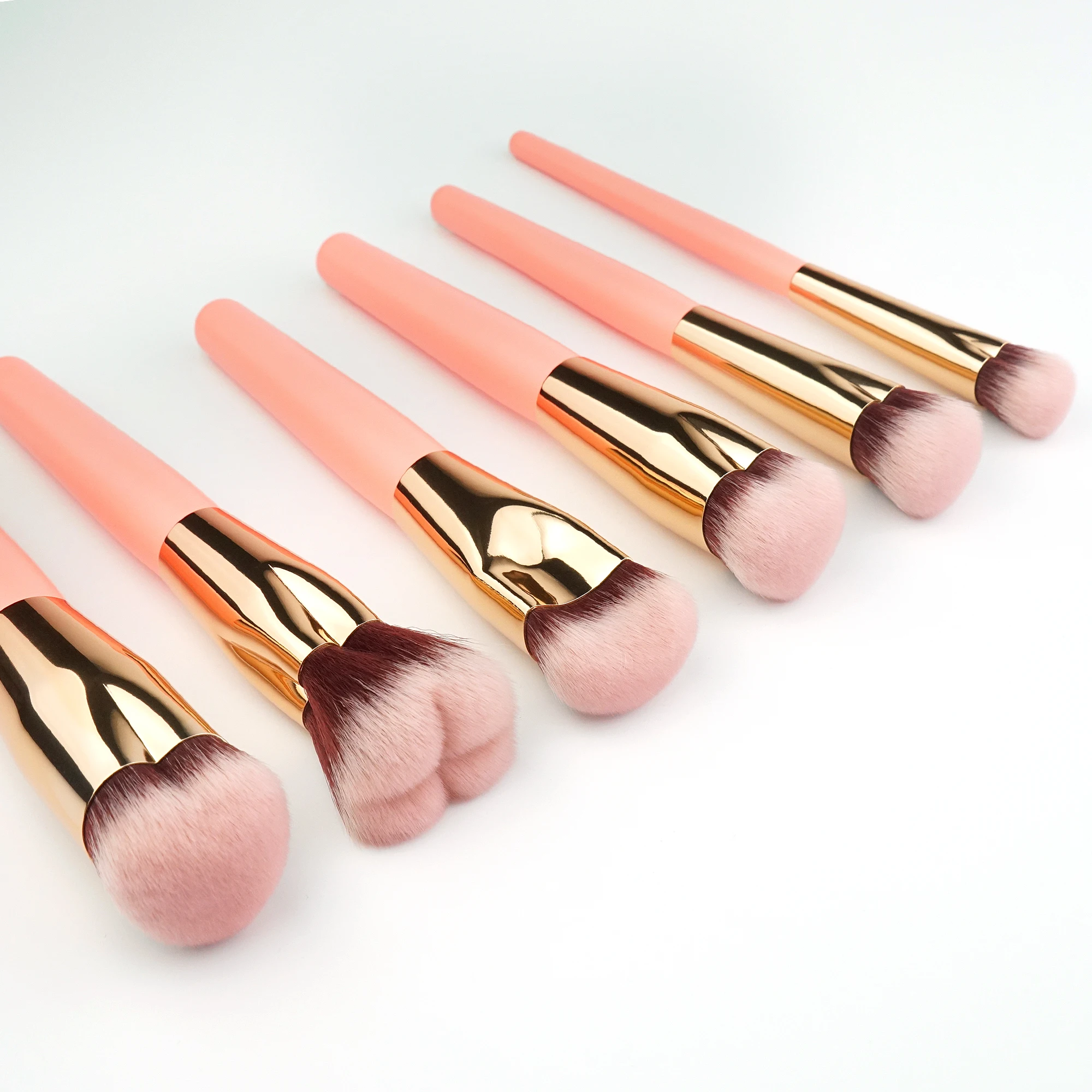 Pink Makeup Brush Manufacturer Wooden Handle Makeup Brush Set Make Up Brushes Wholesale