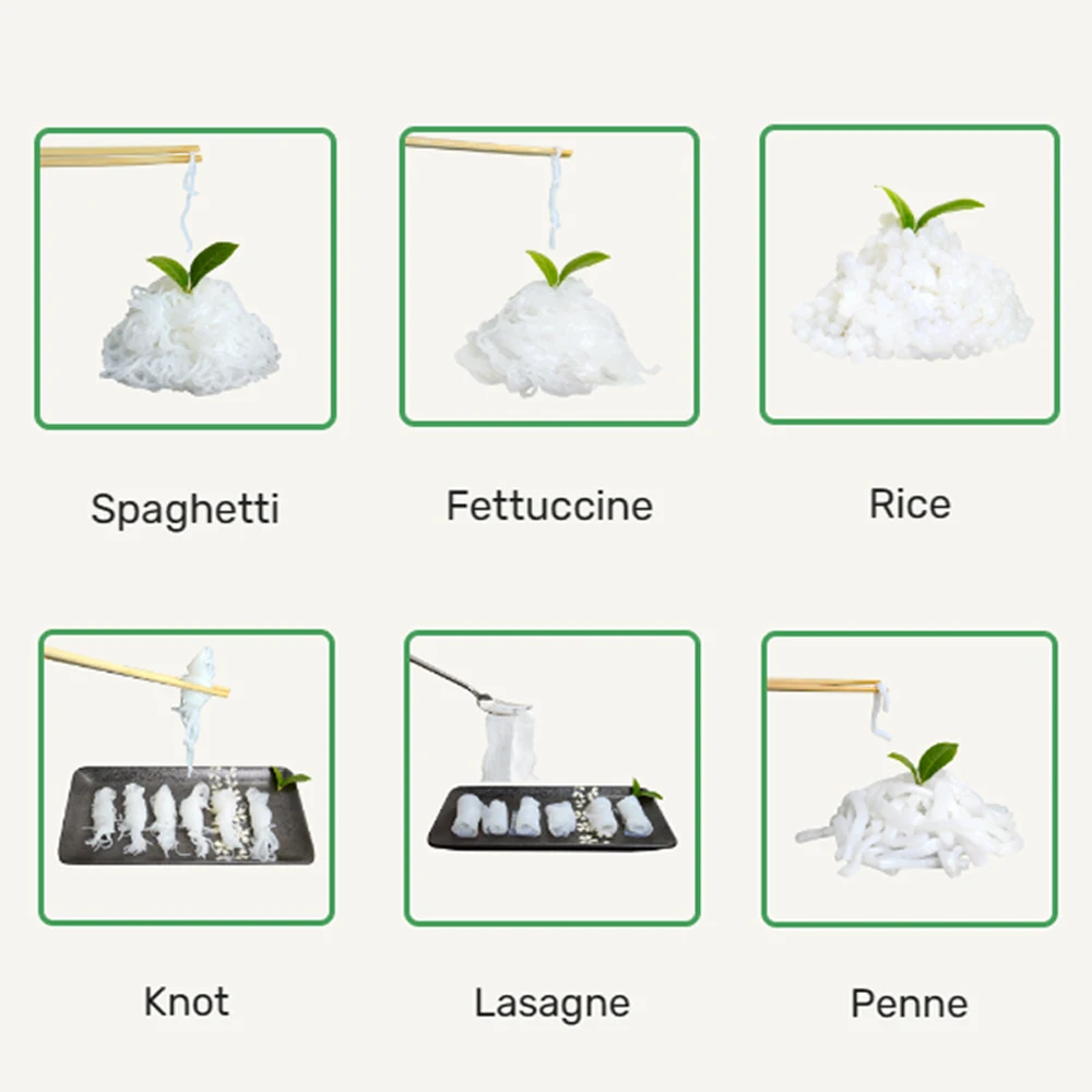 Low Gi Shirataki pasta Keto Food Low calorie Wholesale Instant konjac noodles Arroz with Sugar free