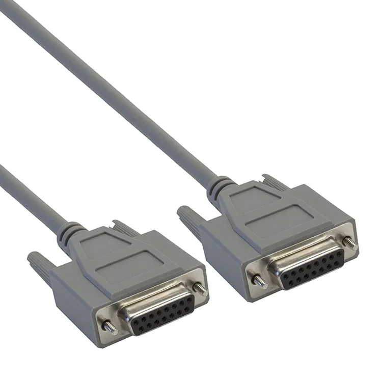 HDB15 DB15 Two Rows Connectors Male to Female Extension Cable for Monitor/Display