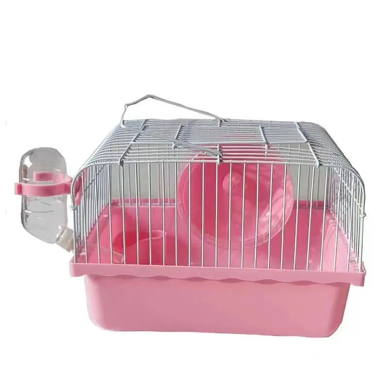 sample free colorful hamster cage Convenient folding cage for pretty little hamster with all the accessories