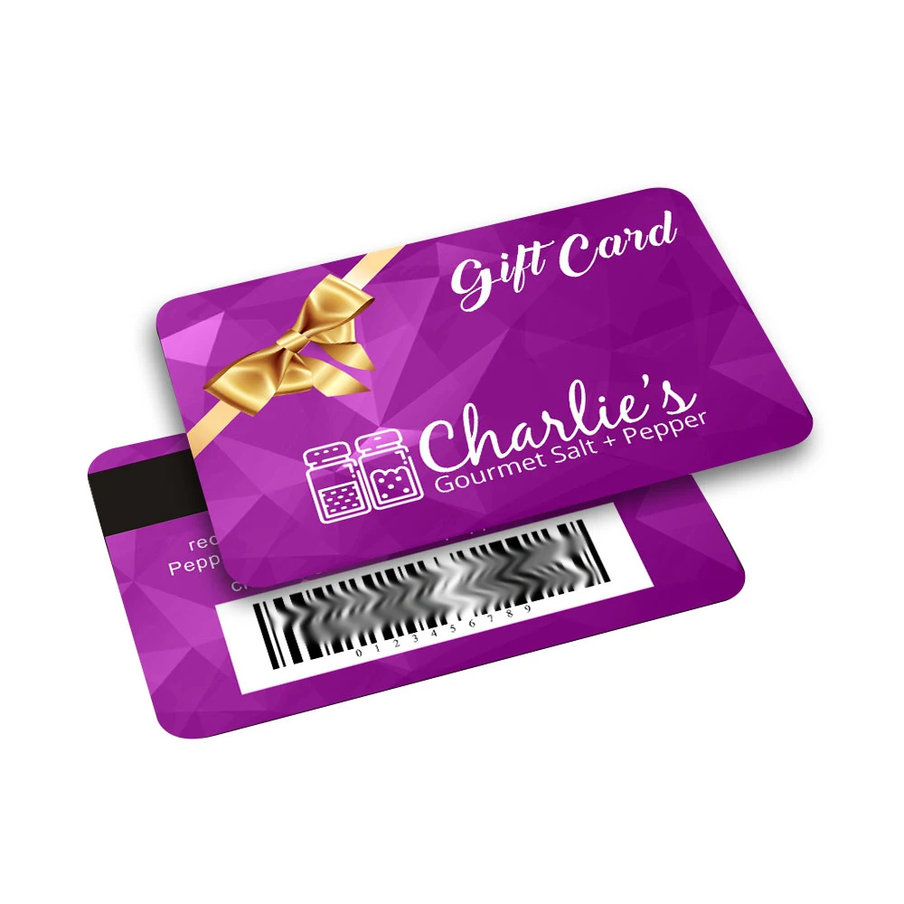 Magnetic Strip Club Card Custom Logo Printing VIP Glossy Matt Surface Sport Loyalty QR Code PVC Gift Card with Logo and Barcode