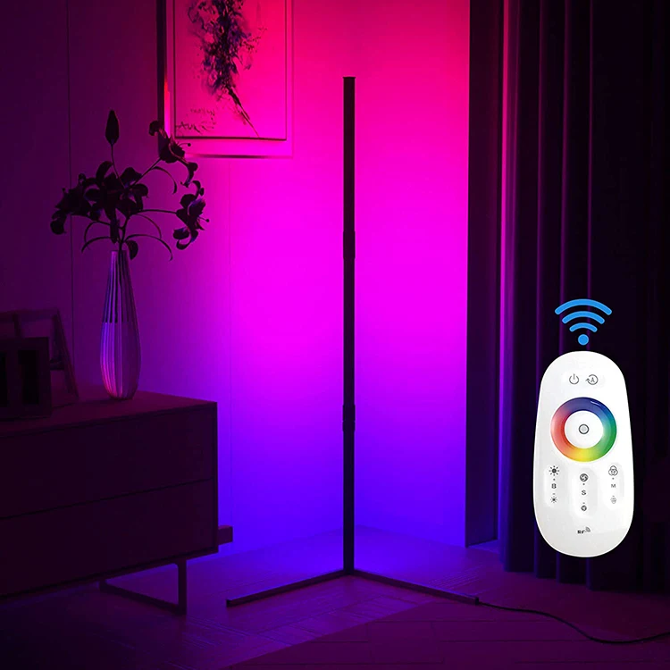  Fredlighting Minimalist In Stock Nordic Shelf Standing Contemporary App Remote Control Modern Tripod RGB Corner LED Floor