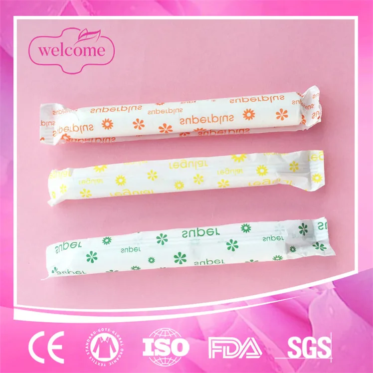 Me Time indian hair tampons cardboard applicator tampons with tin can