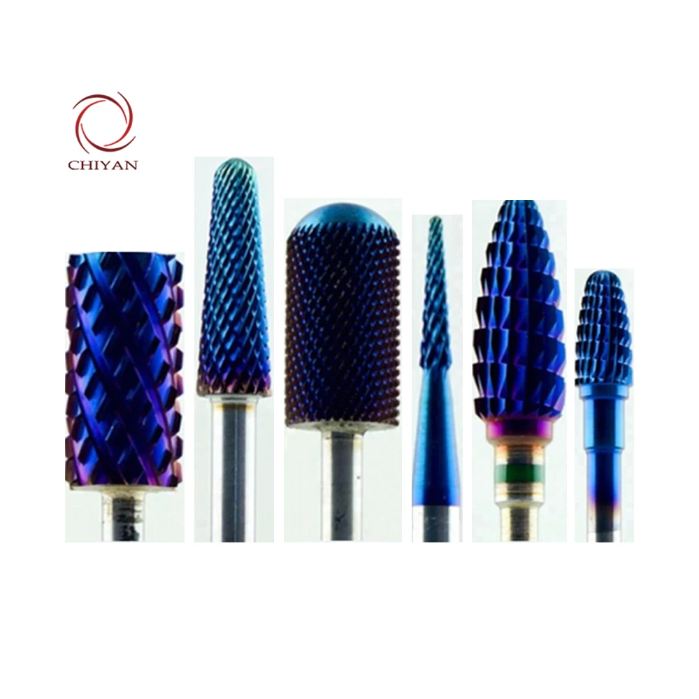 
Professional Tungsten Carbide Gold 5 in 1 Large Barrel Safety Bit for Nail Art Drill Machine Manicure Nail Drill Bits 