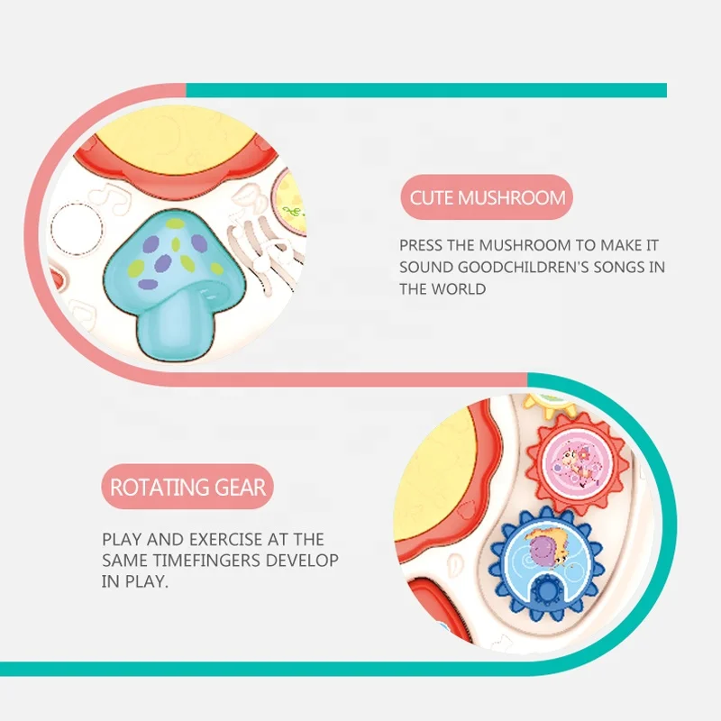 Multi-functional music study desk toy baby early education musical activity desk toys play table for infant learning cognition