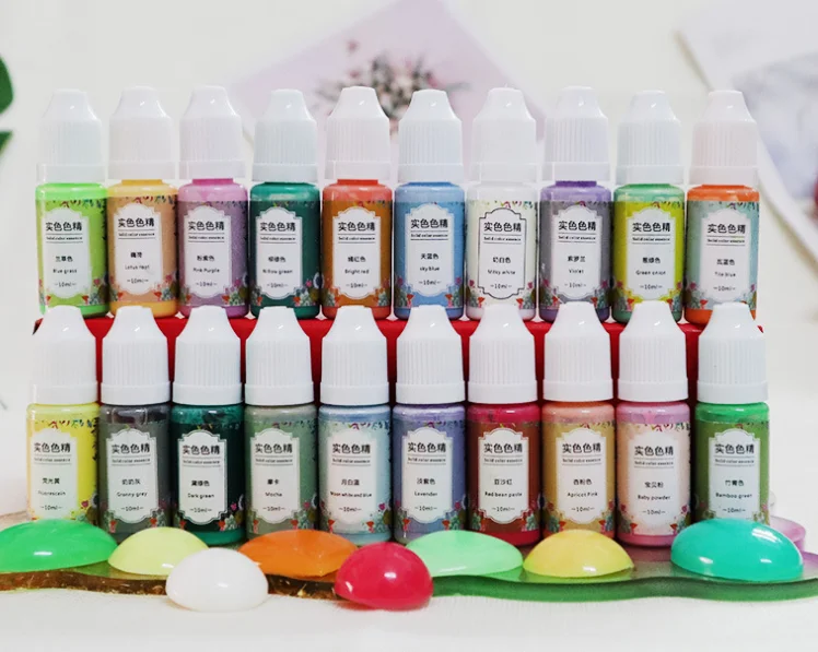 Epoxy Resins Set 24 Colors Liquid Dye Pigment Resin Art Supplies Starter Kit for Art Crafts Tumblers Jewelry