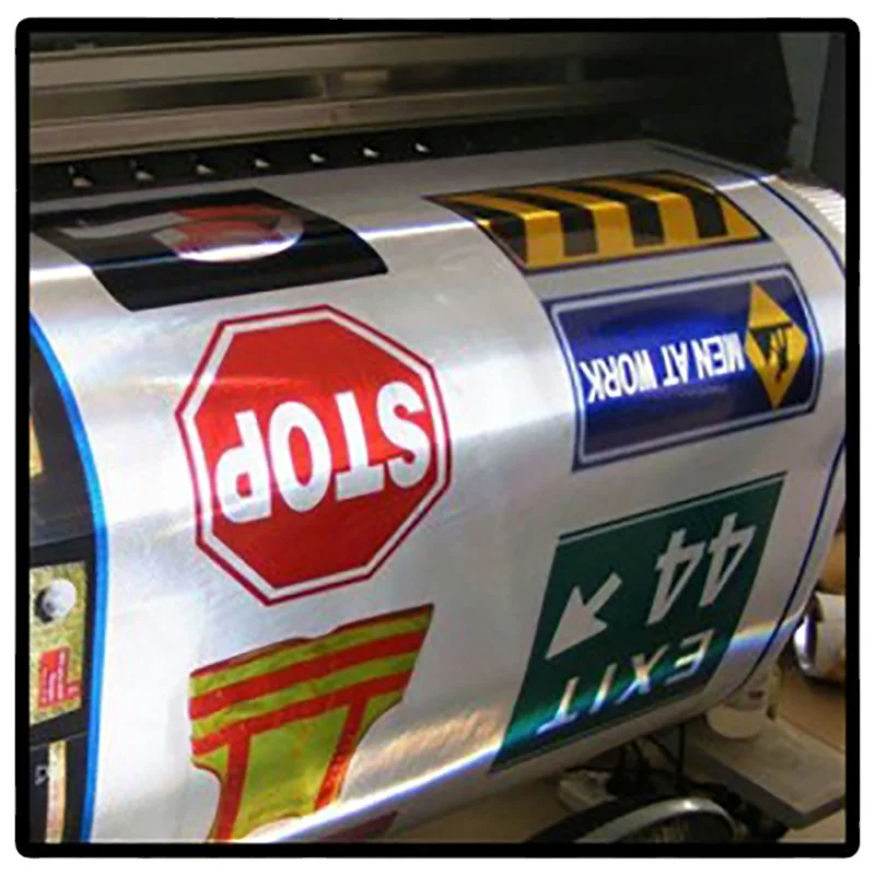 Customized logo die cut vinyl reflective bike decal sticker  car sticker