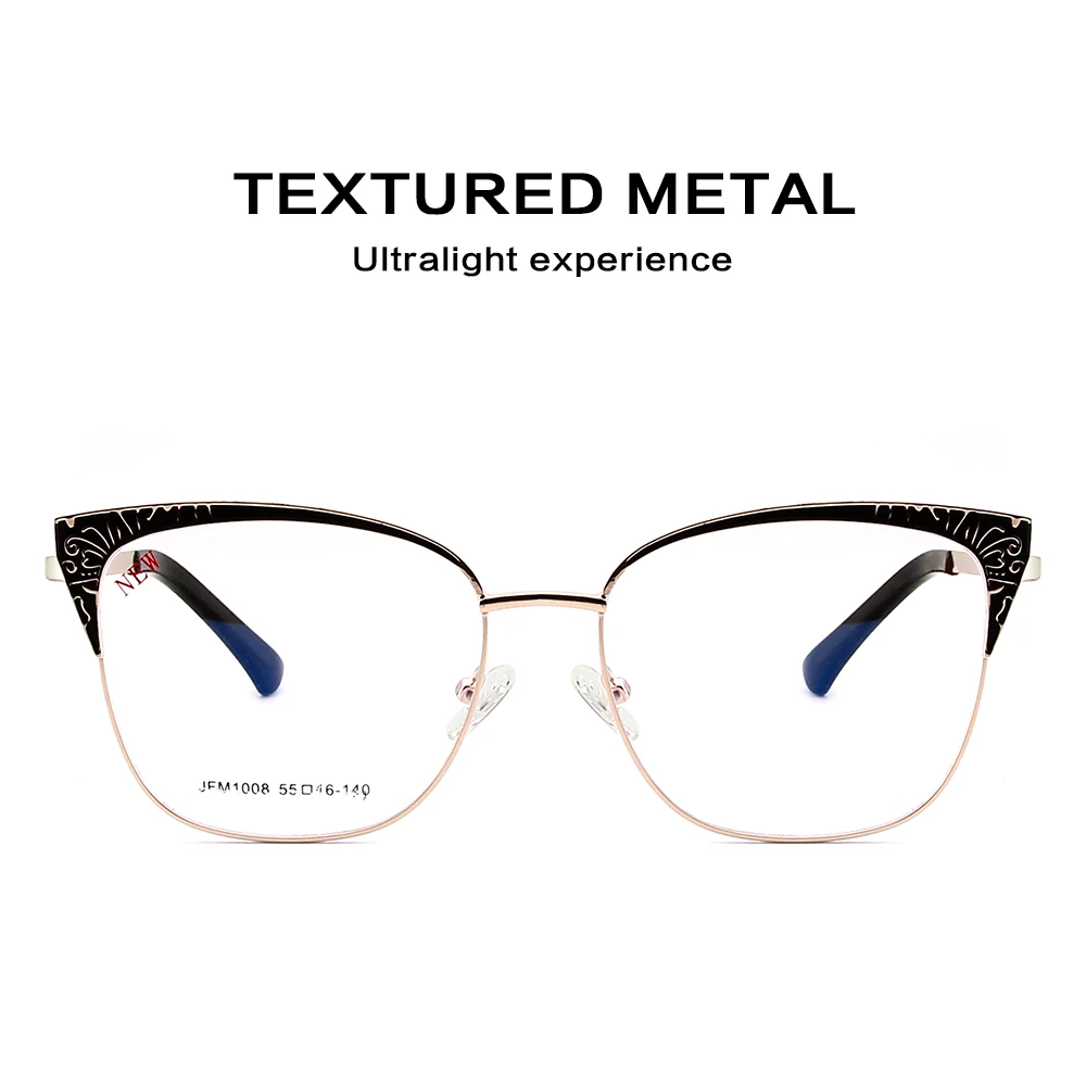 Wholesale Pure Titanium Eyeglasses Stylish Optical Frame Glasses for Unisex JFM1008 Light Weight Eyeglasses