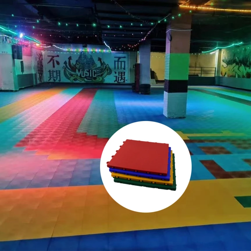 OEM ODM Plastic interlocking flooring tile roller skating rink flooring for indoor and outdoor sports court
