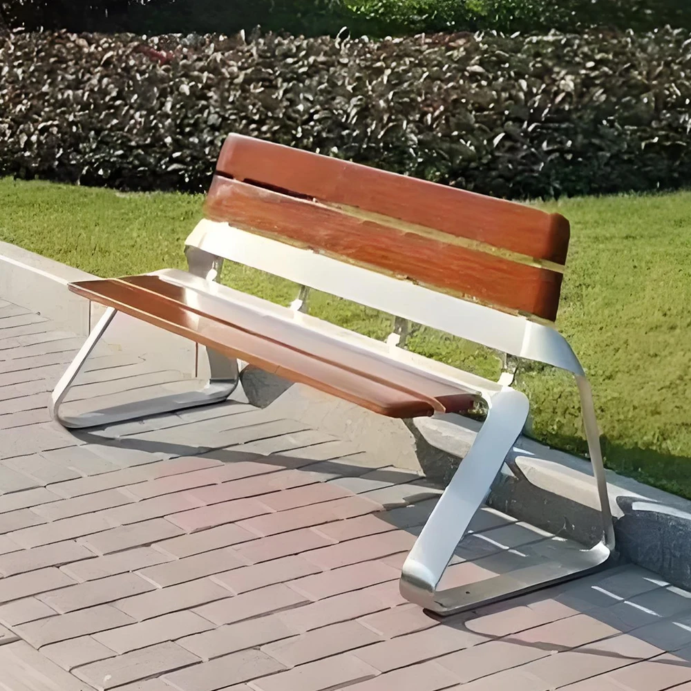 Modern Outdoor Bench for Garden and Park Spaces