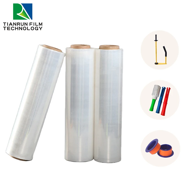 25mic plastic adhesive pet protective protection filme stretch film lamination