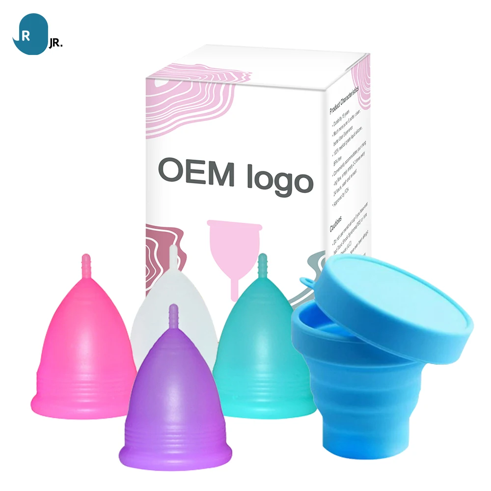 Customized 100% Medical Grade Silicone Menstrual Cups Lady Reusable Menstruation Cup Kit Period Menstrual Cup