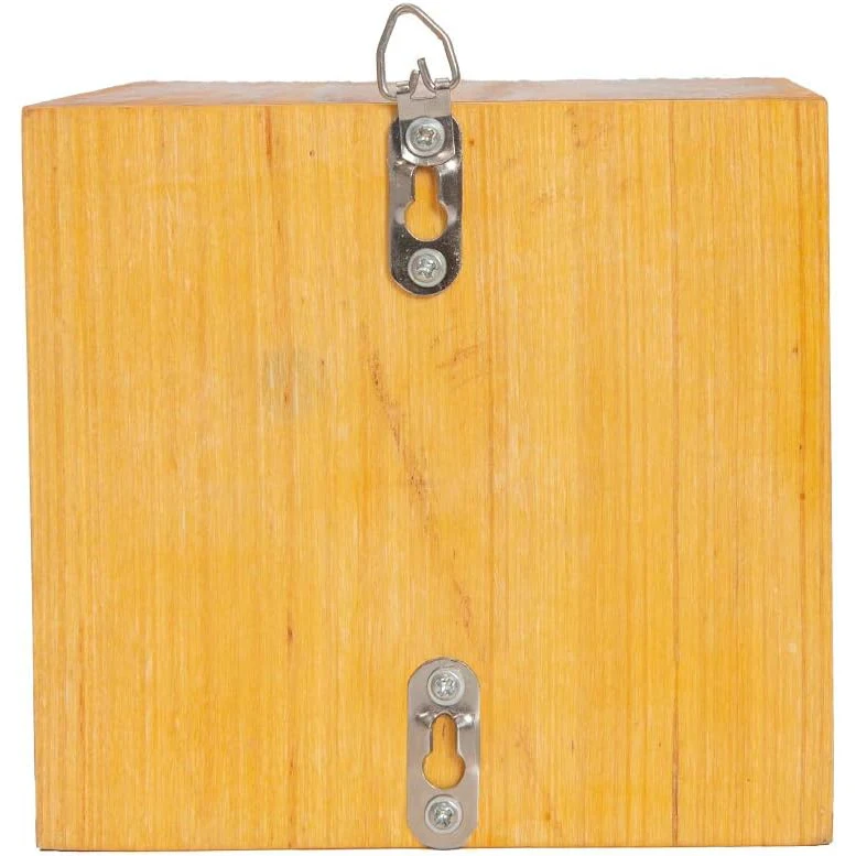 Wooden beehives are waterproof natural hand-decorated to attract peaceful bee pollinators bee preservation gifts