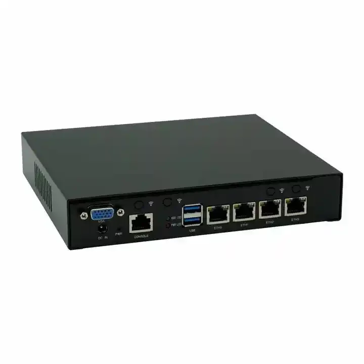Mini PC Pfsense Firewall Router J4125 with 4Lan 2.5G Ports Low Power Computer for Network Firewall Appliance