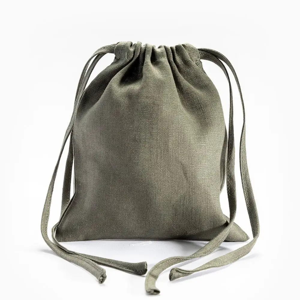 High Quality Cotton Drawstring Bag Luggage Holder with Custom Logo Design Small Cloth Bags Canvas Packaging for Sale