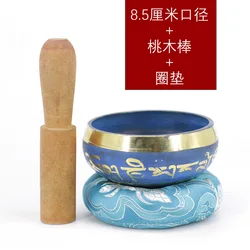 The blue Small Tibetan Singing bowl for Yoga Meditation Sound healing 3.3inch~3.7inch