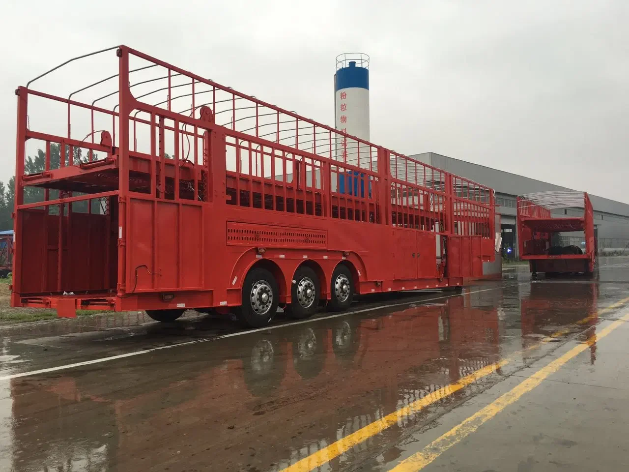 Heavy Duty Truck Transport Tractor Towing Double Deck Hydraulic Lifting SUV Car Carrier/Transport Dump/Lowbed Truck Semi Trailer