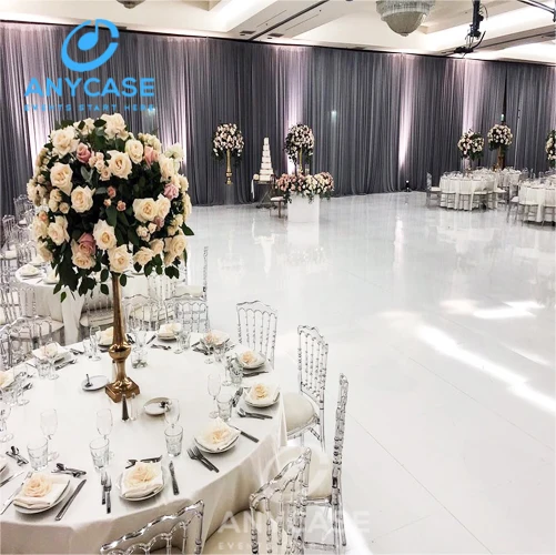 Wholesale portable cheap hotel wooden dance floor tiles without screw hole for sale