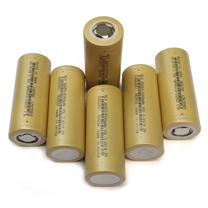 High Quality Original HLY 26650 3.7v 5000mah Power Wall Electric Battery Scooter Li-ion Battery For Mobile Phone