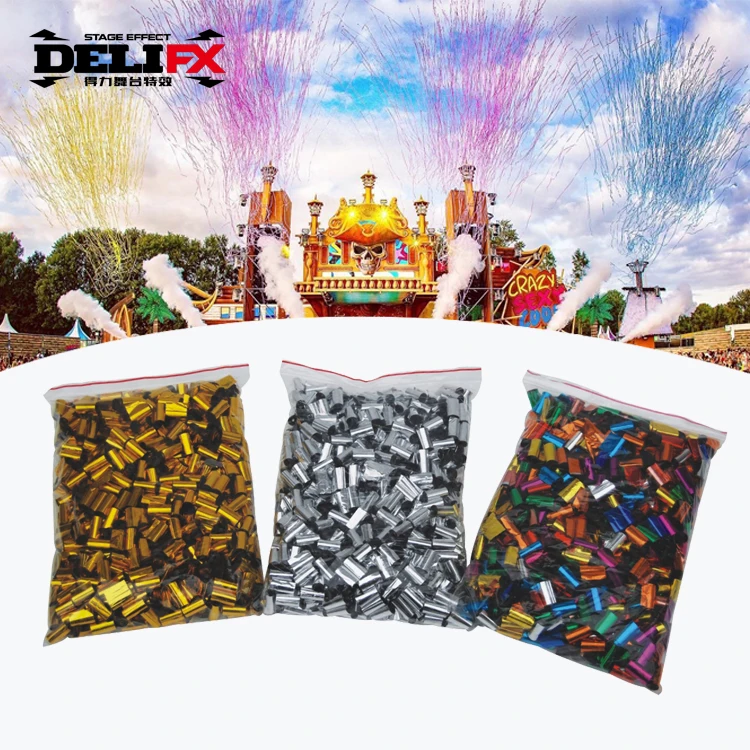 Fire resistant 3meters streamer color ribbons for stage effect confetti blaster machine wedding birthday DJ party decoration