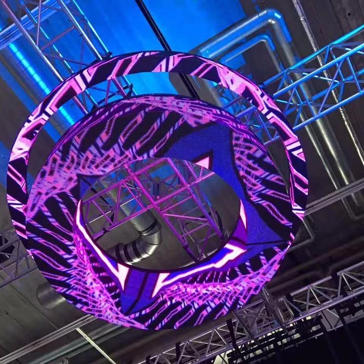 P2.5  Flexible indoor SMD Full Color LED Wall Display Screen cylinder-shape, S-shape, wave-shape Pantalla led Flexible