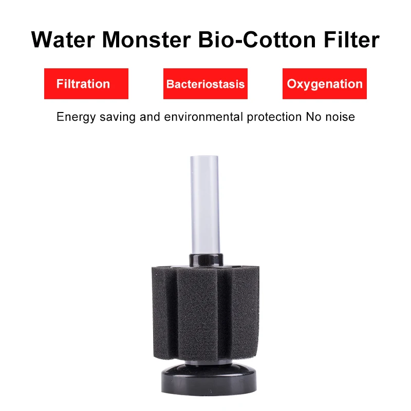 Air Pump Aquarium Filter Shrimp Fish Tank  Biochemical Sponge Filter Aquarium Filtration Cotton Filter