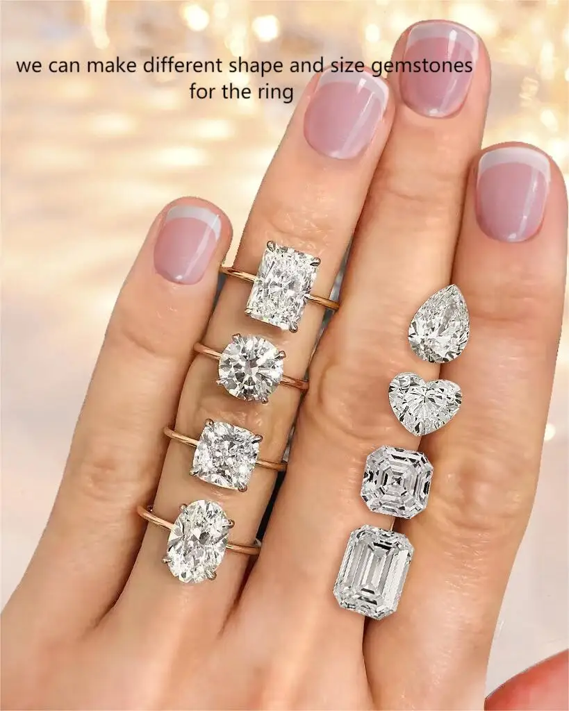 Wholesales lab grown diamante 1ct 2ct 3ct 4ct 5ct  Cut DEF VS VVS excellent cut white color loose man made diamond