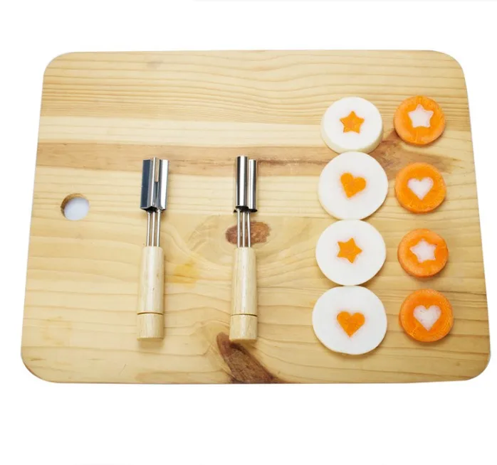 Custom Cookie Stamp Wooden Handle Cookie Mold Vegetable and Fruit Cutter Cookie Printing Tools