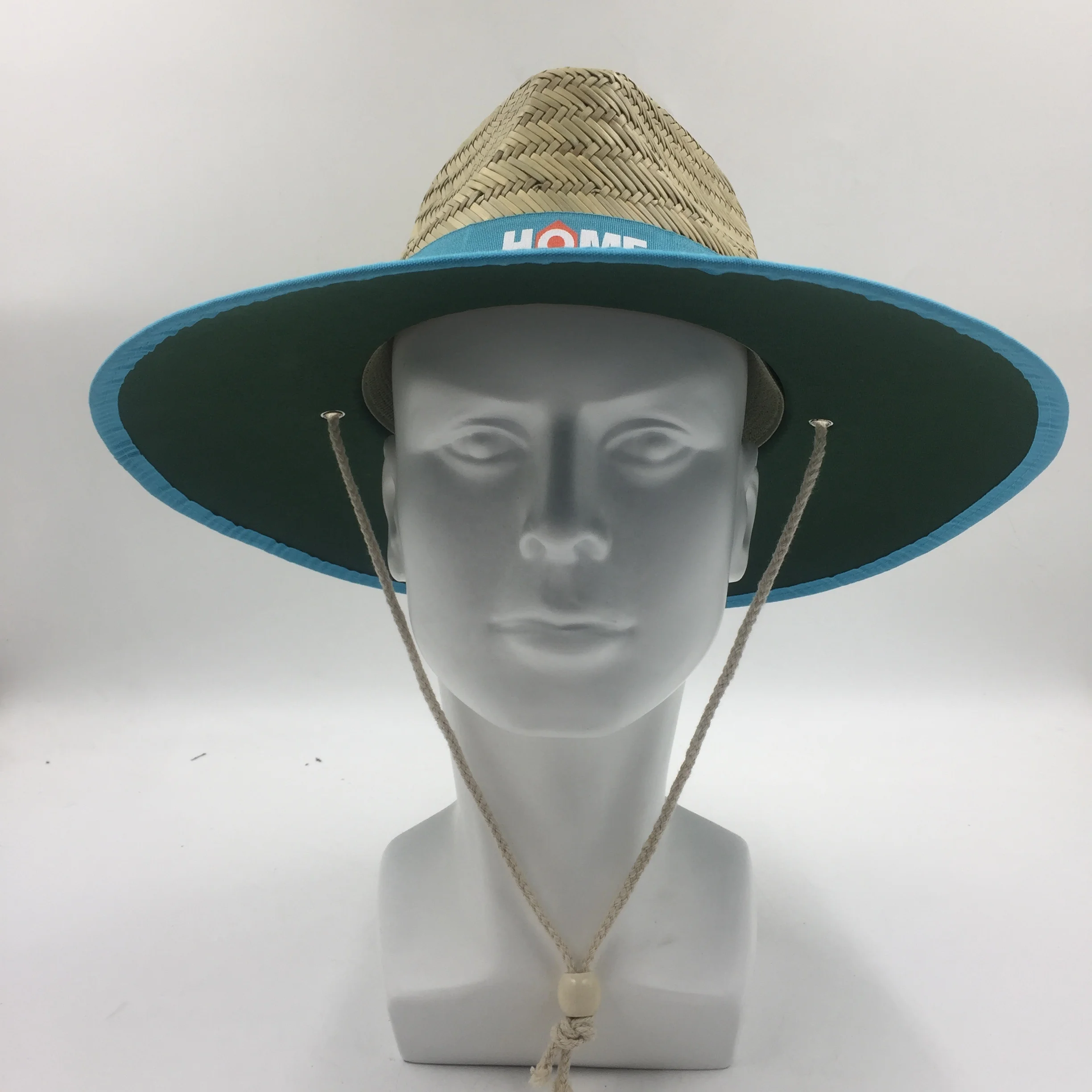 Custom beach lifeguard straw hat
