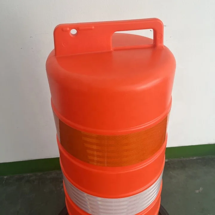 1100mm China Factory Road Safety Reflective Rubber Base Traffic Drum