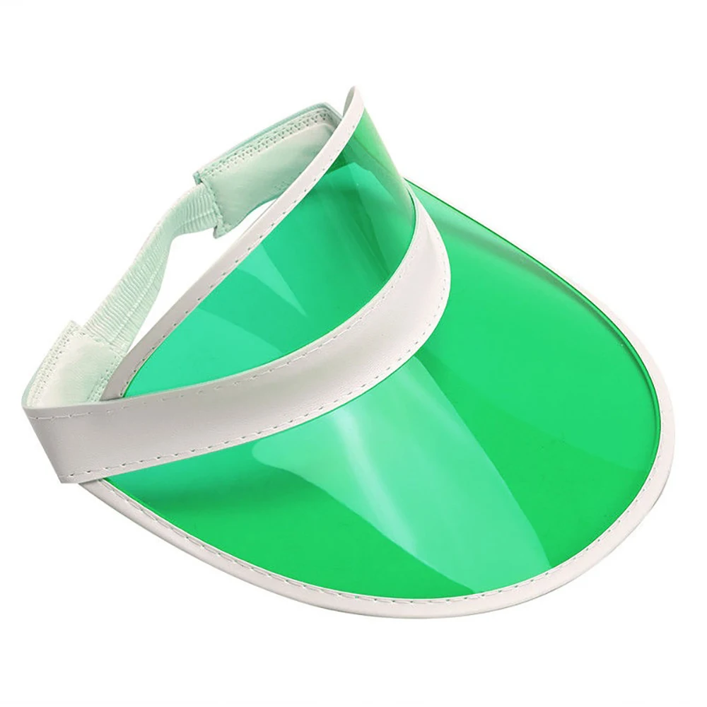 New wholesale Bulk Sale Plastic Visor Cap Transparent Plastic Visors