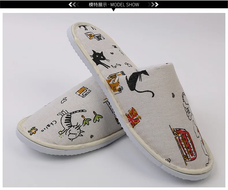 Disposable Hotel Slippers For Child Custom Logo Home Use Slipper Cartoon Indoor Guest Bedroom Slipper