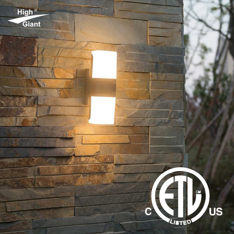 Aluminum outdoor ETL waterproof bracket installed electric  certificate multi-type illuminated courtyard wall lamp